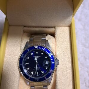 Invicta Yellow and Silver Box